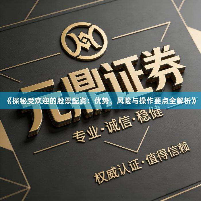《探秘受欢迎的股票配资：优势、风险与操作要点全解析》