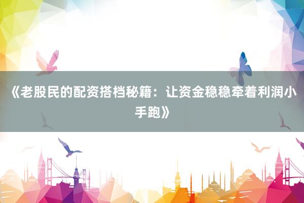 《老股民的配资搭档秘籍：让资金稳稳牵着利润小手跑》